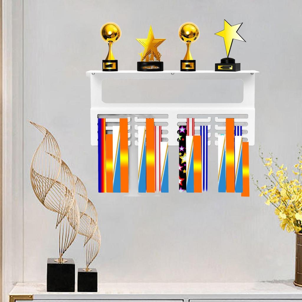Medal Hanger Display Trophy Shelf Practical Wall Medal Rack Organizer Easy To
