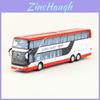 Childrens Alloy Bus Model With Light Sound For Collectors And Gift