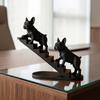 3D Printed French Bulldog Statues Creative Funny Decorative Bulldog Ornaments Nordic Style Desktop Staircase Decorations