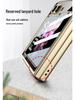 Samsung Z Flip 6 Foldable Screen Phone Case with Unique Painted Design and Mechanical Flip Glass Cover