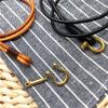 Cowhide Genuine Leather Car Key Ring Keychain Holder Moto Key Chain Cell Phone Lanyard ID Badge Holders Neckline Neck Straps