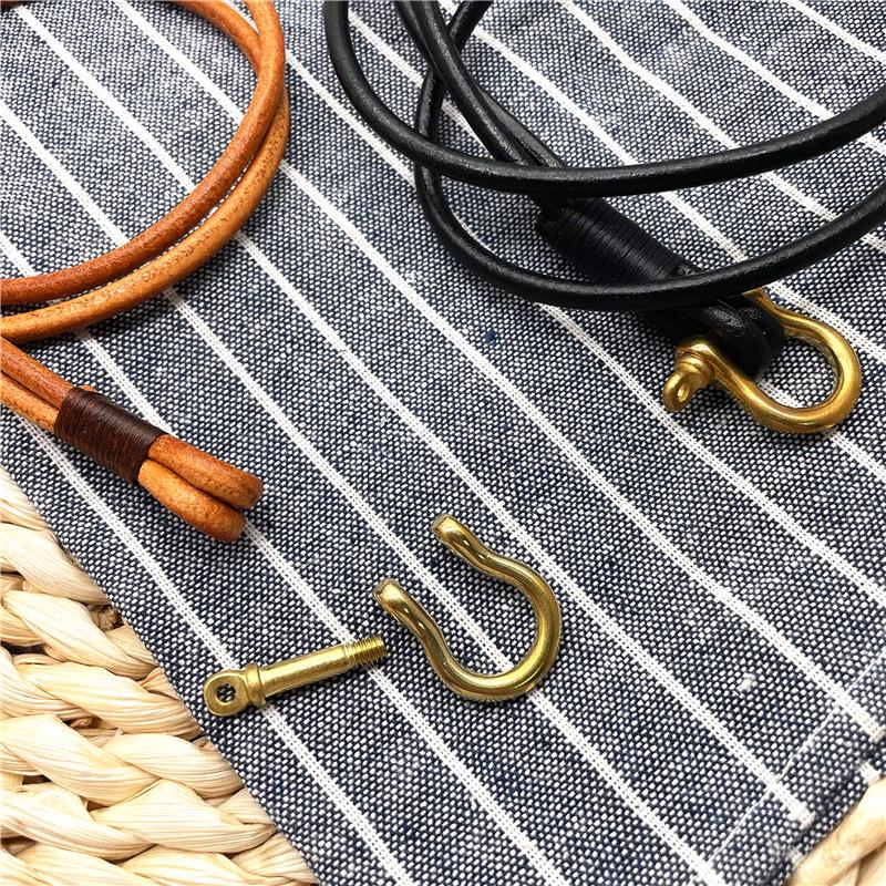 Cowhide Genuine Leather Car Key Ring Keychain Holder Moto Key Chain Cell Phone Lanyard ID Badge Holders Neckline Neck Straps