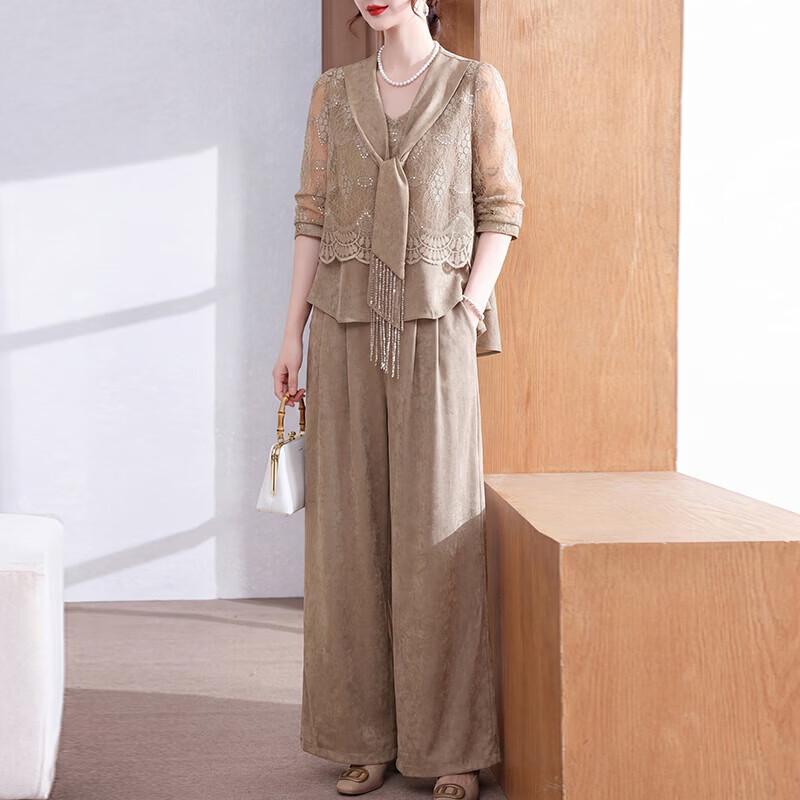 Elegant Chiffon Summer Set for Moms 3XL
