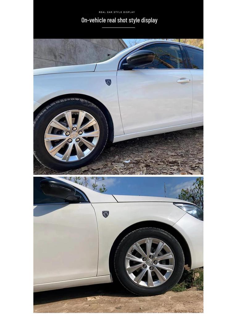 Decorative Wheel Caps & Stickers for Peugeot Models: 4008, 5008, 3008, 308, 408, 508L.