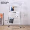 Floor Standing Magazine & Book Display Rack for Periodicals and Promotional Materials