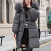 Piumini Donna Soffici con Cappuccio Collo Alto Lunghi Larghi Parka Cappotti Zip-Up Alta Qualità Outdoor Ispessito Donna Caldo Termico Capispalla