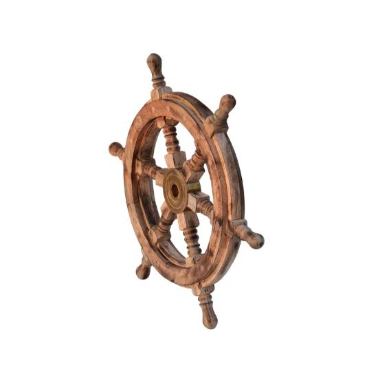 Gaston Burned Wooden Ship Wheel Nautical Ship Wheel Captain's Wheel Pirates Accent Boat Collectibles Home Decor