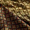 Yarn Dyed Woolen Thick Jacquard Fabric Autumn Winter Geometric Jacquard Flower Fabric 50cmx150cm
