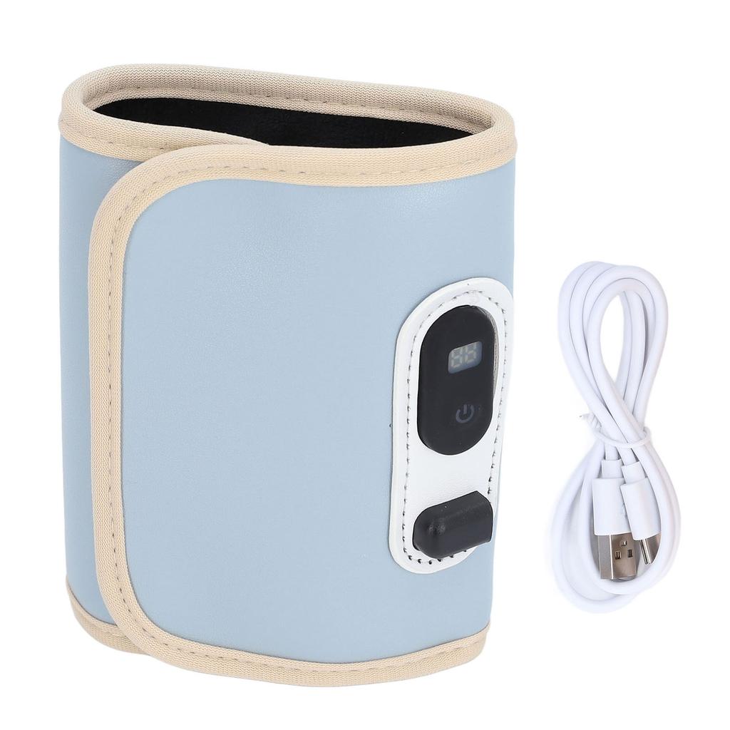 Baby Bottle Insulation Cover 21 Speeds Temperature Adjustable Portable USB Baby Milk Heat Keeper with LED Display for
