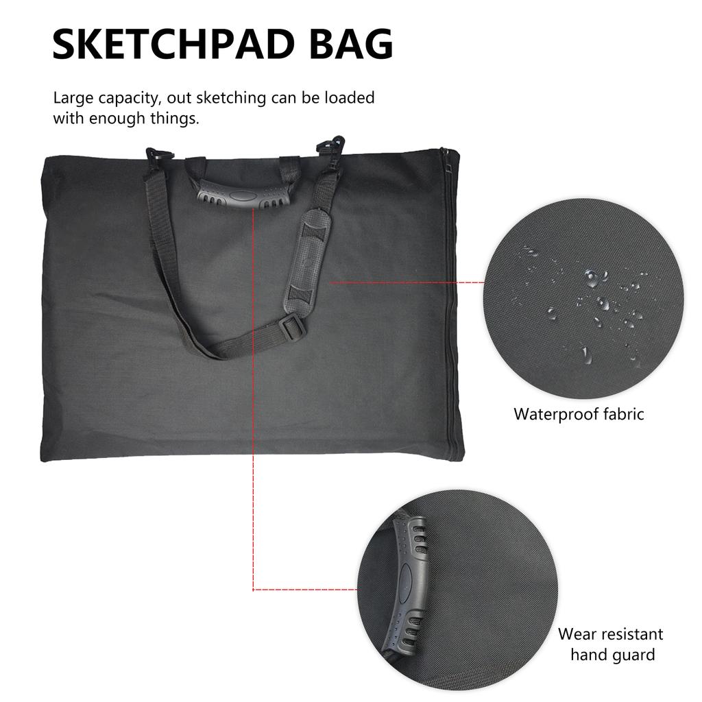 Drawing Board Carrying Bag Multifunction Painting Pad Organizer Bag Waterproof Drawing Board Storage Bag for Artist Students