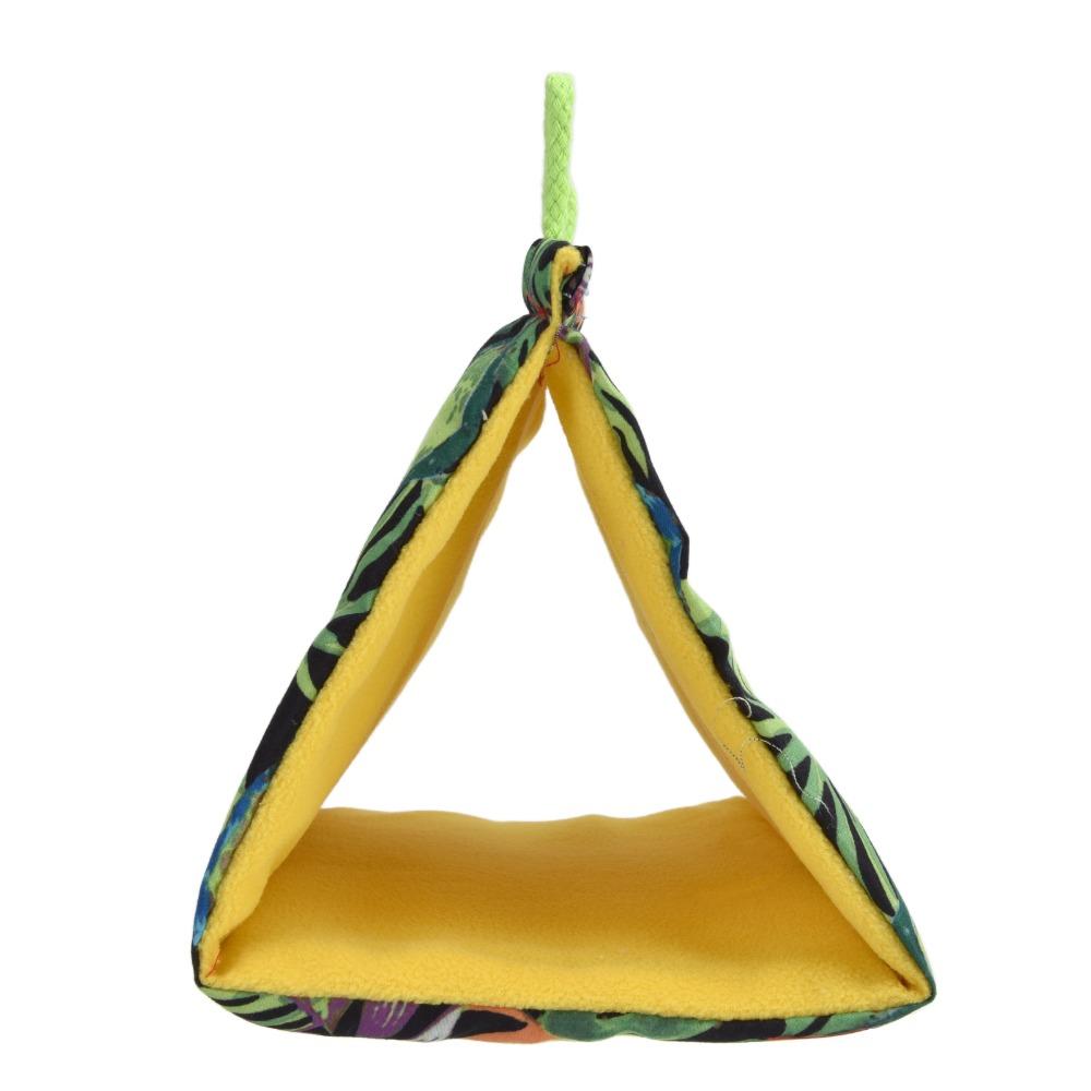Washable Hut Tent Quick Dry Triangular Bird Nest Comfortable Bird Cage Toy Cockatiels