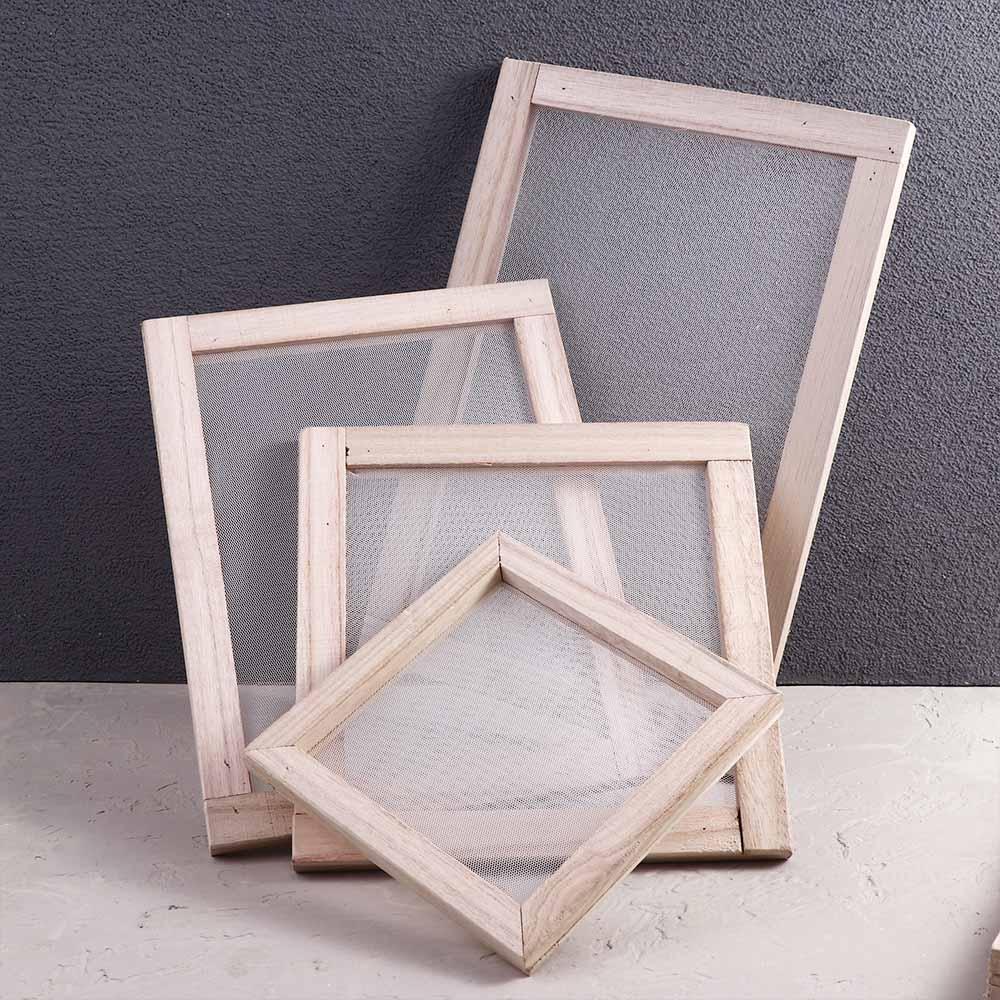 Paper Making   Kit Wooden Paper Making Screen Screen Frame Mould Screen Frame Wooden Paper Holder