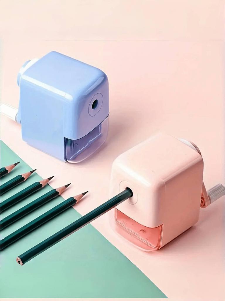 1 Cute Pencil Sharpener, School Stationery, Hand Cranked Pencil Sharpener, Effortless Pencil Sharpener