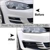 Front Bumper Fog Light Grilles Grill For VW Volkswagen Golf 7 MK7 GTI 2014 2015 2016 2017 Fog Lamp Eyebrow Wind Kinfe Cover Trim