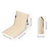 Foldable Camping Chair Outdoor Garden Park Single Lazy Chair Backrest Cushion Picnic Camping Folding Back Chair Beach Chairs