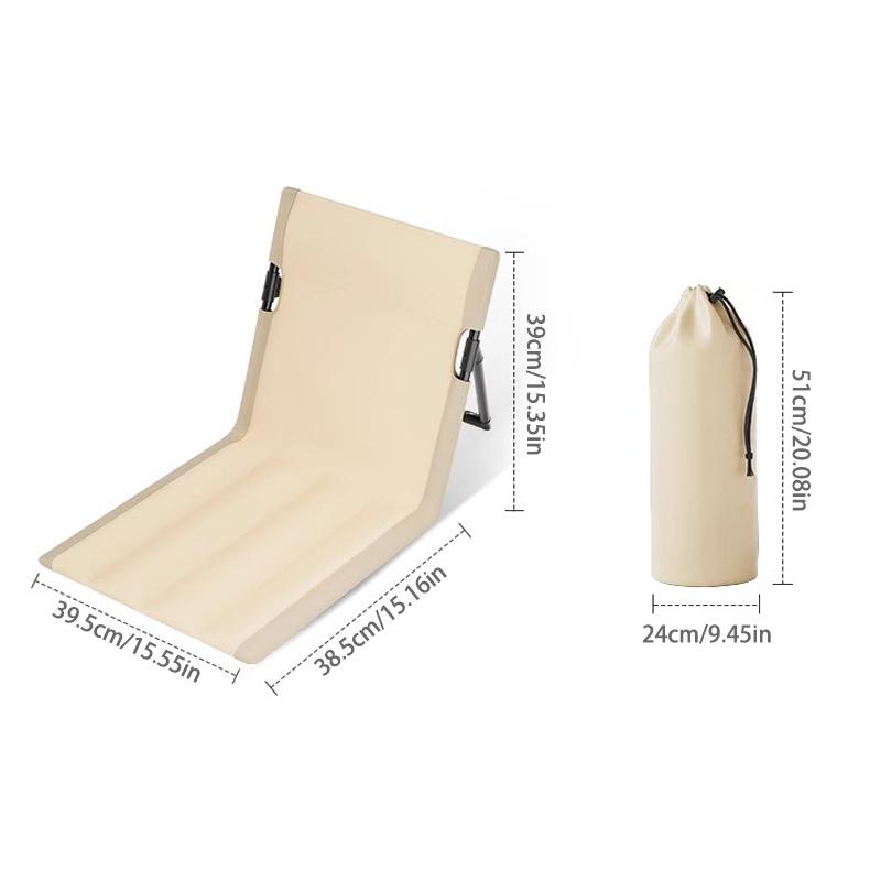 Foldable Camping Chair Outdoor Garden Park Single Lazy Chair Backrest Cushion Picnic Camping Folding Back Chair Beach Chairs