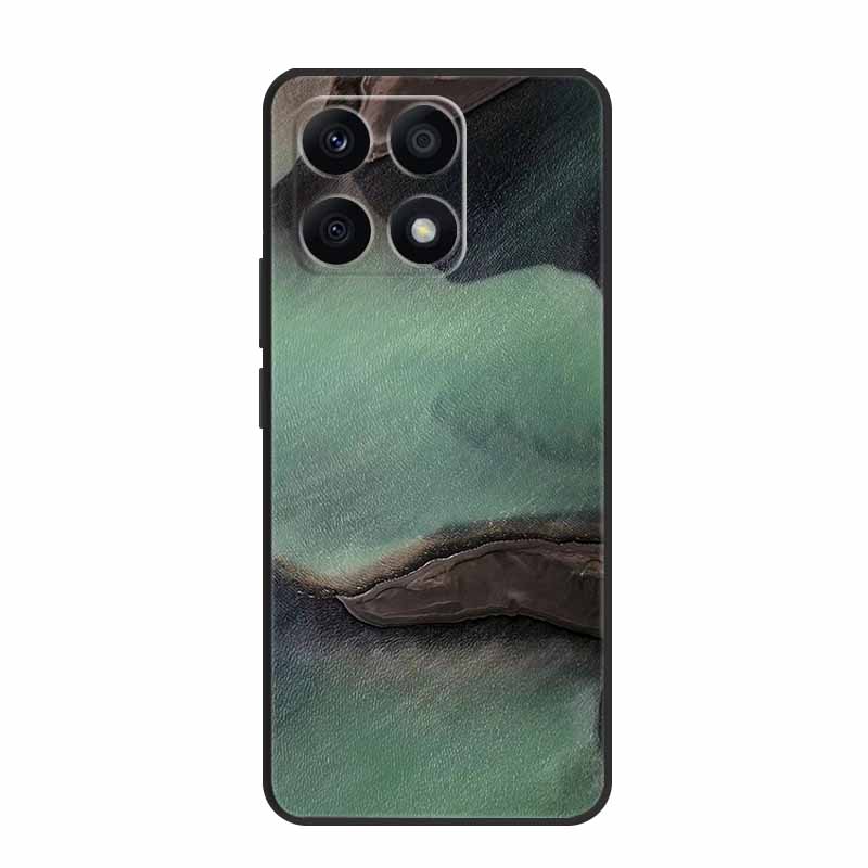 

For Huawei Honor X8A Case Marble Soft Silicone Black TPU Phone Fundas Cover for Huawei Honor X8A 4G Coque Lovely Shell Bumper Honor X8a 4G