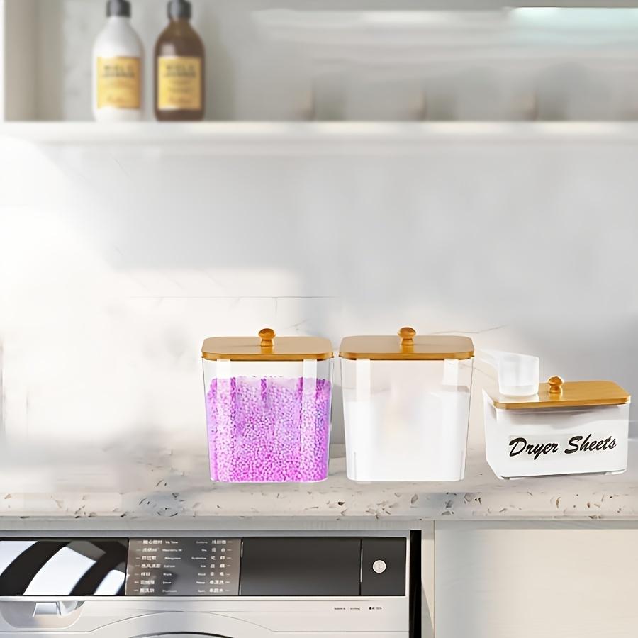Laundry Room Organization Storage Containers Laundry Pod Containers and Dryer Sheet Holder with Lids and Labels Organizing