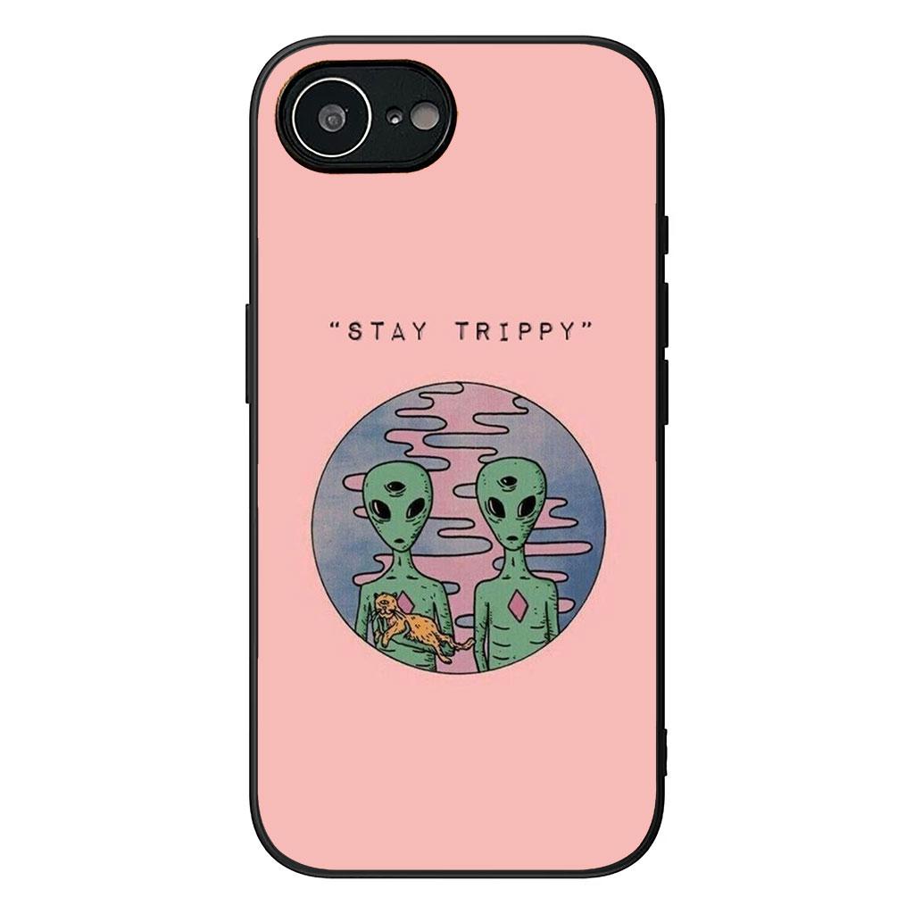 

Trippy Tie Dye Peace Alien Phone Cover Case for Apple iPhone 16 15 14 Plus 13 12 Mini 17 Pro Max + ProMax 16E Air 16+ Casing iPhone 16 Pro Max