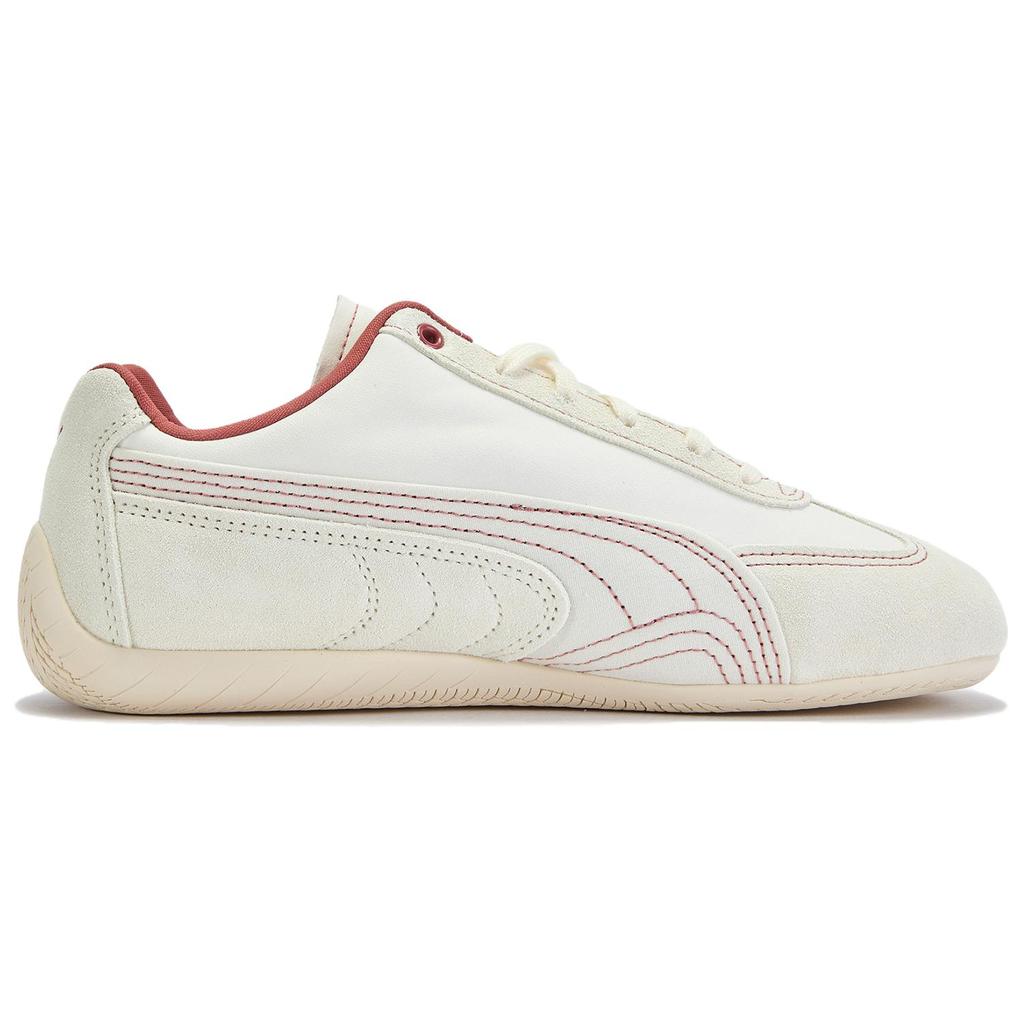 Puma Speedcat Series Paris Comfortable Versatile Racing Low-Top Canvas Lifestyle Shoes Women sneaker Beige 403810-01