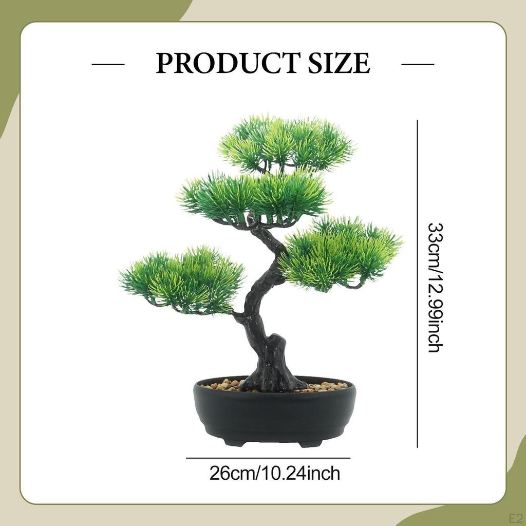 Artificial Bonsai Tree Small Potted Decor Realistic Decoration, Indoor Faux Plant