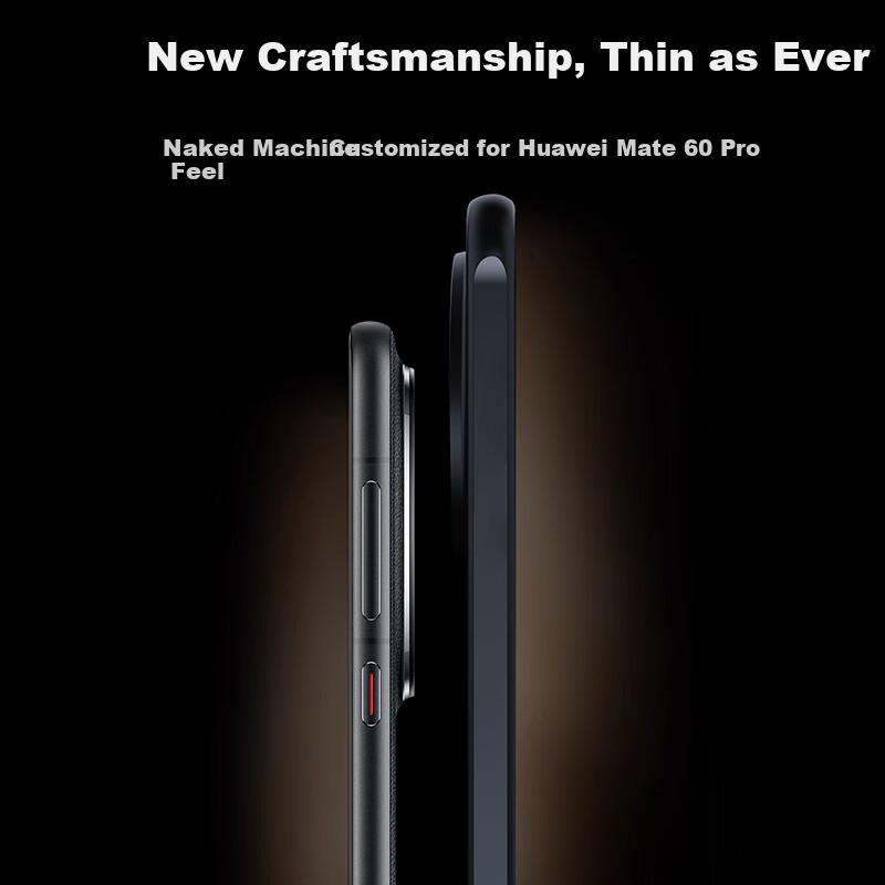 Phone Case for Huawei Mate70 Pro, Mate70 Pro with Full Lens Protection, Ultra-Thin Semi-Transparent Frosted Silicone Soft Edge Shockproof Simple
