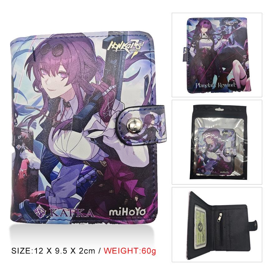 Honkai Star Rail Bocchi the Rock 3D Embossed Student Card Holder Wallet