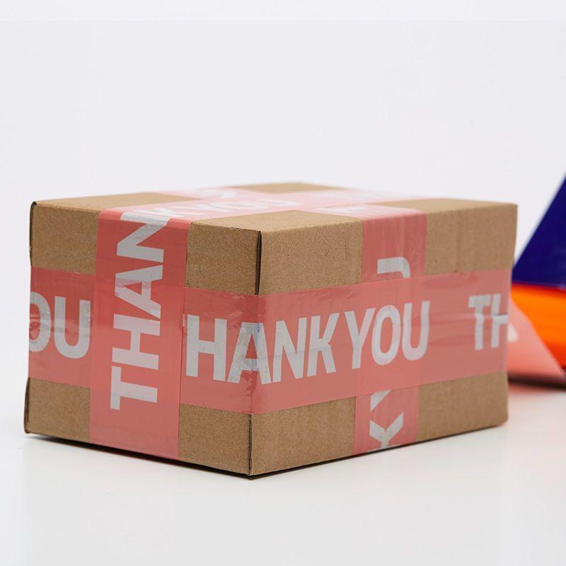 THANKYOU Printed Cartoon Packaging Tape - Express Sealing and Patterned Paper Tape