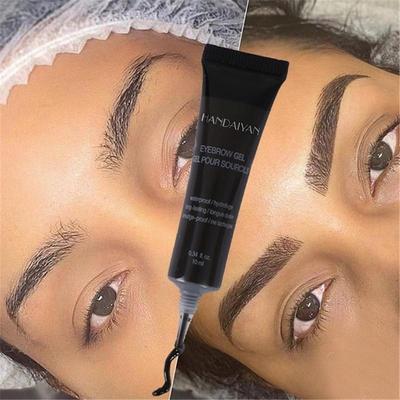 Eyebrow Coloring, Pigment Cream, 6 Natural Colors, Water Resistant, Liquid, Dye, Brown, Long Lasting, Makeup, Henna