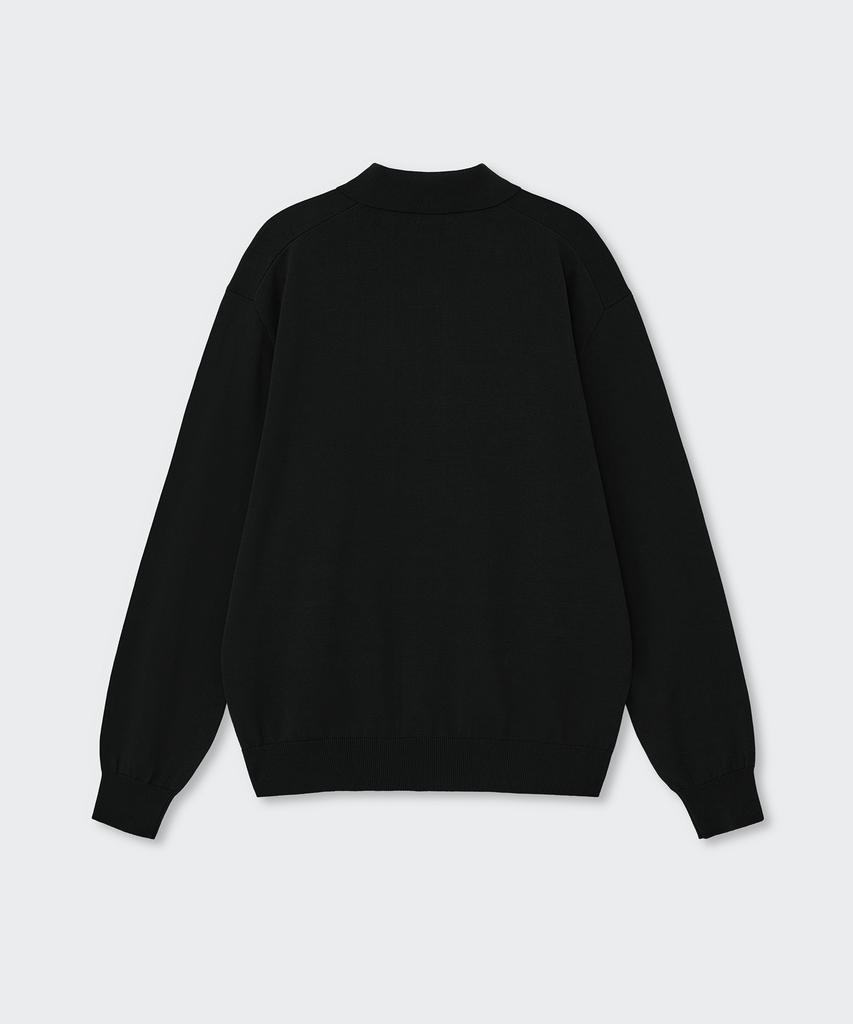Musinsa Standard Washable Supima Cotton Collared Cardigan [Black]