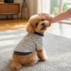 Stylish and Cool Dog Striped Shirt Crew-Neck Dog T Shirts Cat Outfit Dog Two Legged Clothes  Autumn