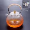 Yipan Hammered Heat-Resistant Glass Teapot with Filter