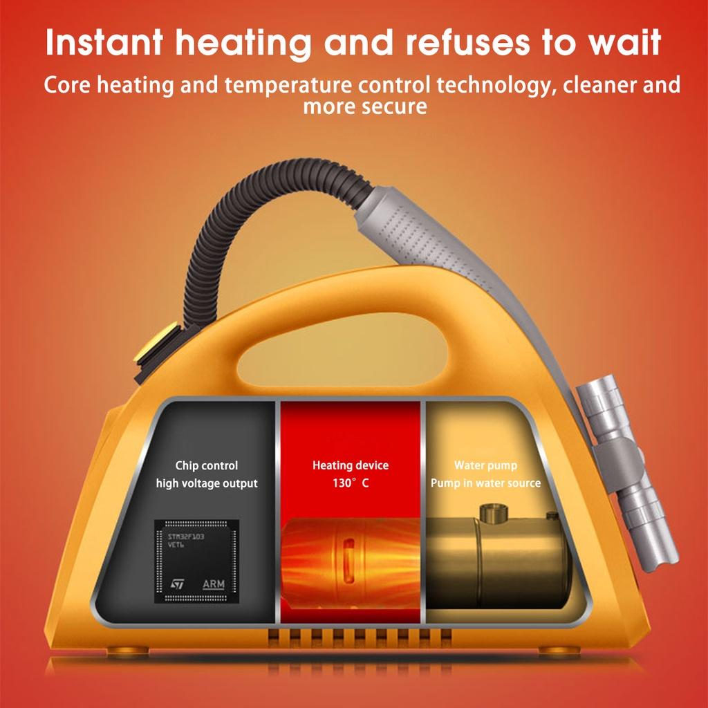 2600W Car Cleaning Machine Pumping Sterilization Disinfector High Temperature Steam Cleaner for Hood Air Conditioner