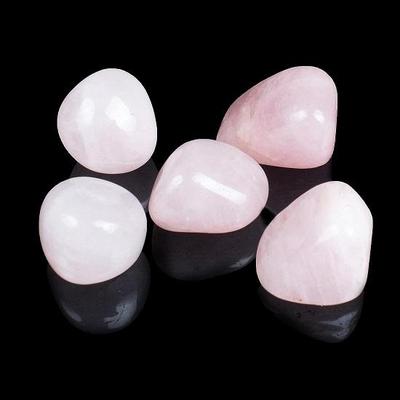 5 Pcs Rose Quartz Polished Stones and Crystals, Tumbled Stones 20-25mm Real Healing Stones