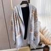 Women S Embroidered Faux Cashmere Scarf Tassel Thick Ethnic Style Travel Shawl