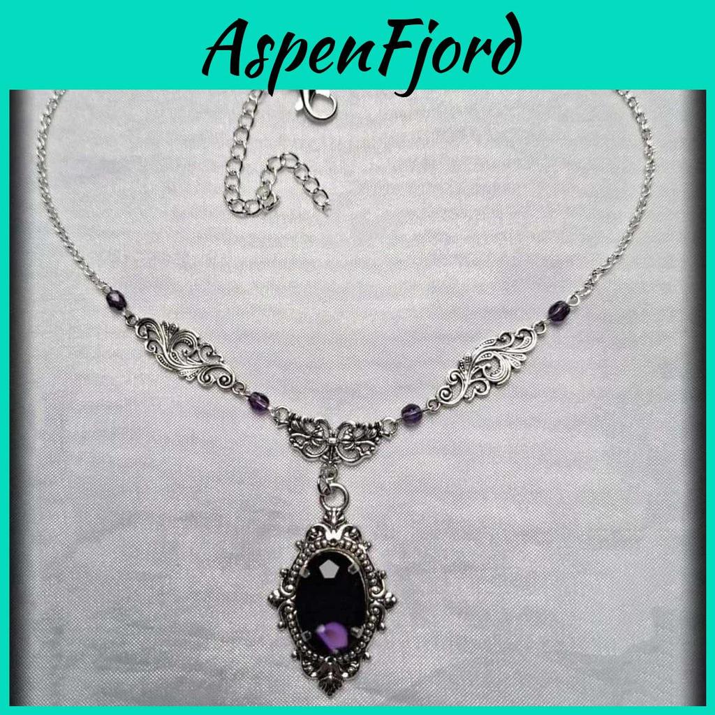 Gothic Steampunk Necklace With Geometric Alloy Pendant And Cross Chain For Women