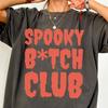 Spooky Bitch Club Shirt Comfort Colors® Sassy Girl Witch Gang Halloween Party Funny Spooky Season Top Matching Besties Fall Festival Autumn