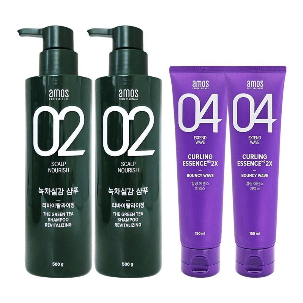 

[amos] Amos Green Tea Real Shampoo 500g x 2 + Curling Essence 2X 150 x 2 Amos Green Tea Real 500g x 2 + Curling 150 x 2