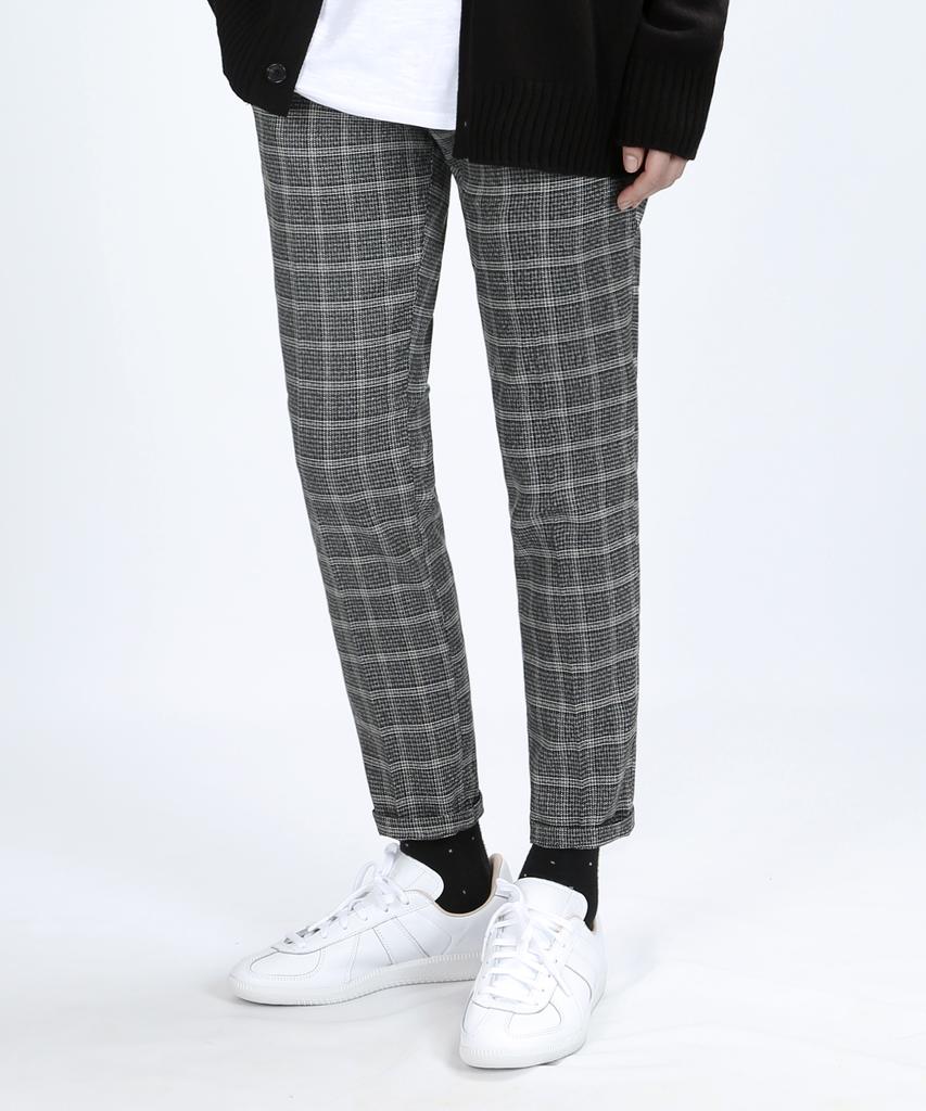 VERYVAIN Bt59 Colombo Check Slacks (Black)