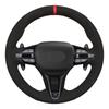 Husa volan masina cusuta manual piele naturala neagra moale piele intoarsa pentru Hyundai i30 N 2018- Veloster N -