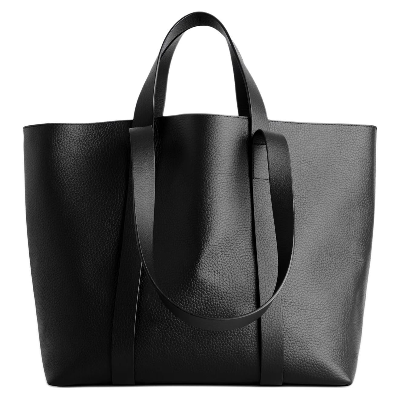 

Cos Tableau Fashion Minimalist Leather Tote Shopping Bag Shoulder Handbag Men Tote Bags Black 1311825001 Black