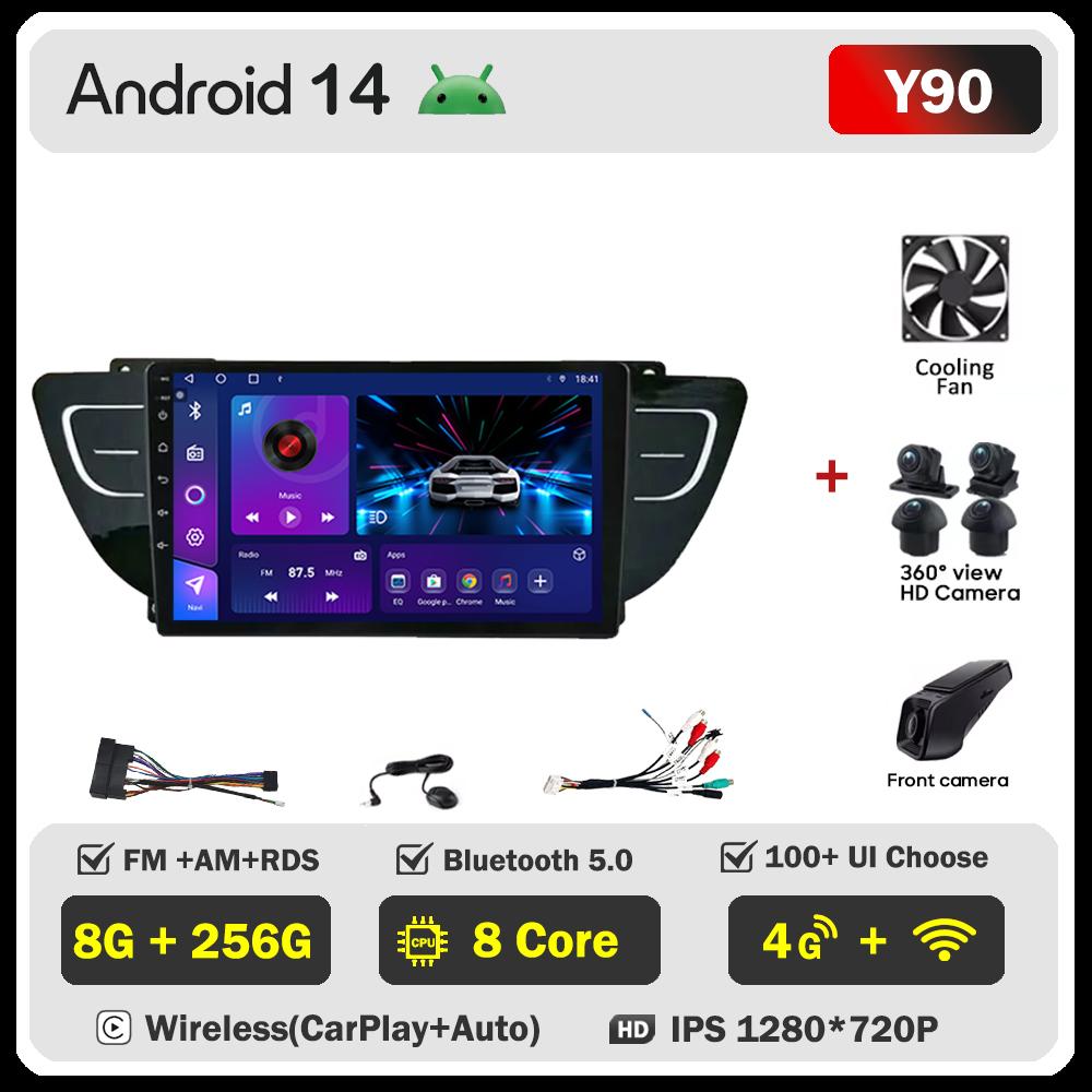 Car Video Player For Geely Atlas NL3 2016 - 2020 Carplay Android  Auto Radio Intelligent System GPS Navigation Touch Screen RDS