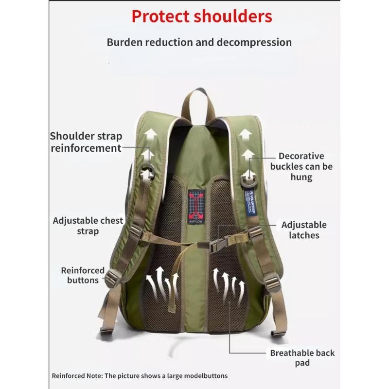 Volunteer Herren Reise Wasserdichte Rucksäcke Multifunktional Große Kapazität Mode Mehrfach-Taschen Hochwertige Oxford Tasche