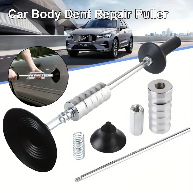 Steel Car Dent Repair Puller Set, Uncharged Car Body Dent Removal Tool Kit with Sliding Hammer and Pulling Tabs