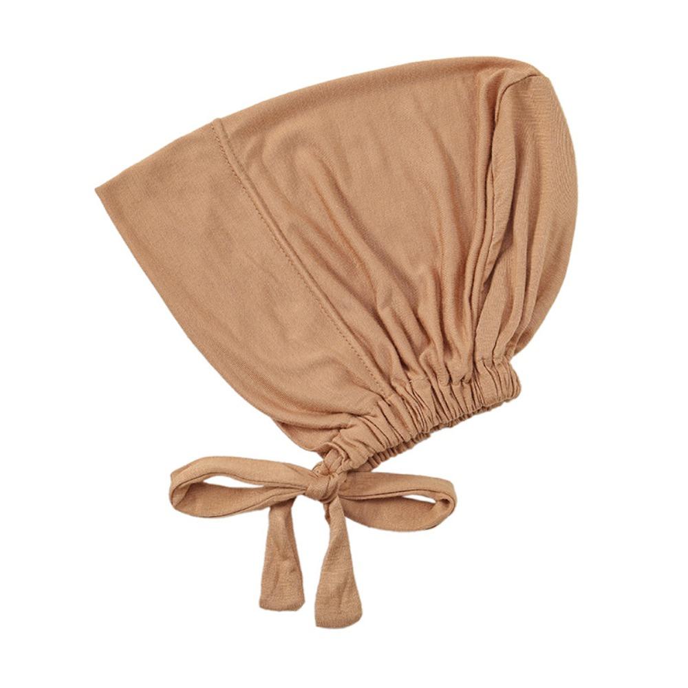 Solid Color Modal Headscarf Soft Modal Hijab Caps Inner Cap Islamic Underscarf  Islamic Headwear