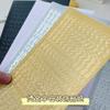 1 Sheet Waterproof  English Letter Digital Decorative Gold Sticker Scrapbooking Diy Label Diary Album Journal Planner