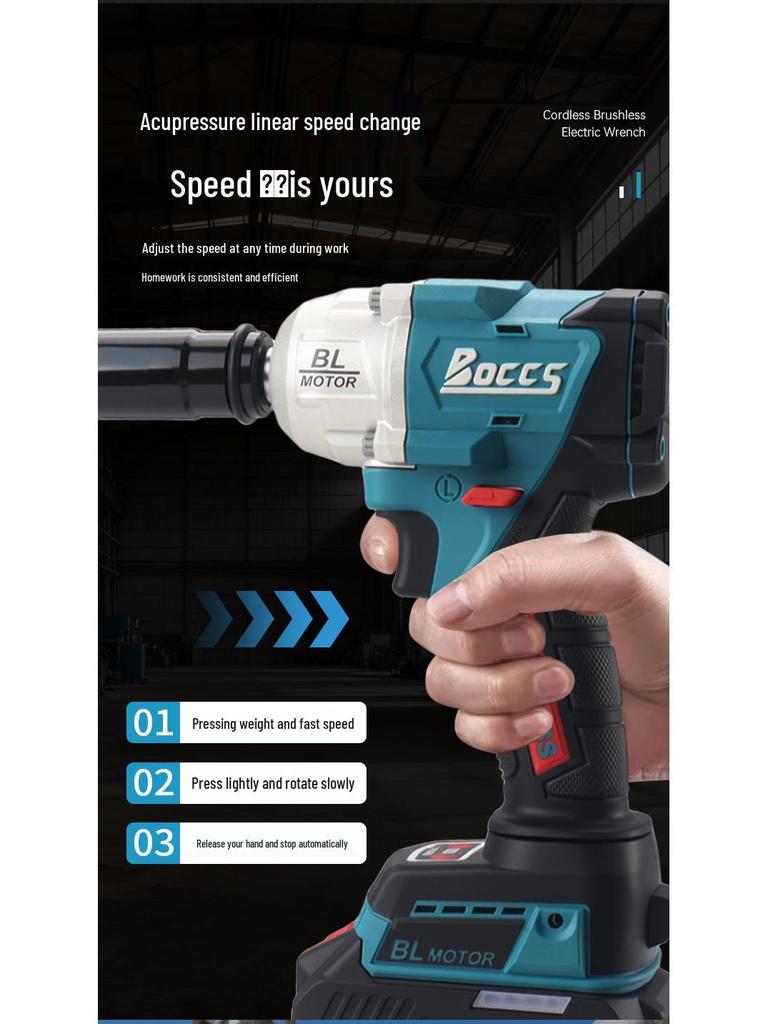 Cordless Multi-Functional Brushless Impact Wrench & Electric Screwdriver Set