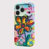 Colorful Flower Checkered Pattern Phone Case for Samsung Galaxy S20 S21 S22 S23 S24 S25 FE Plus Note20 Ultra 4G 5G Glossy Film