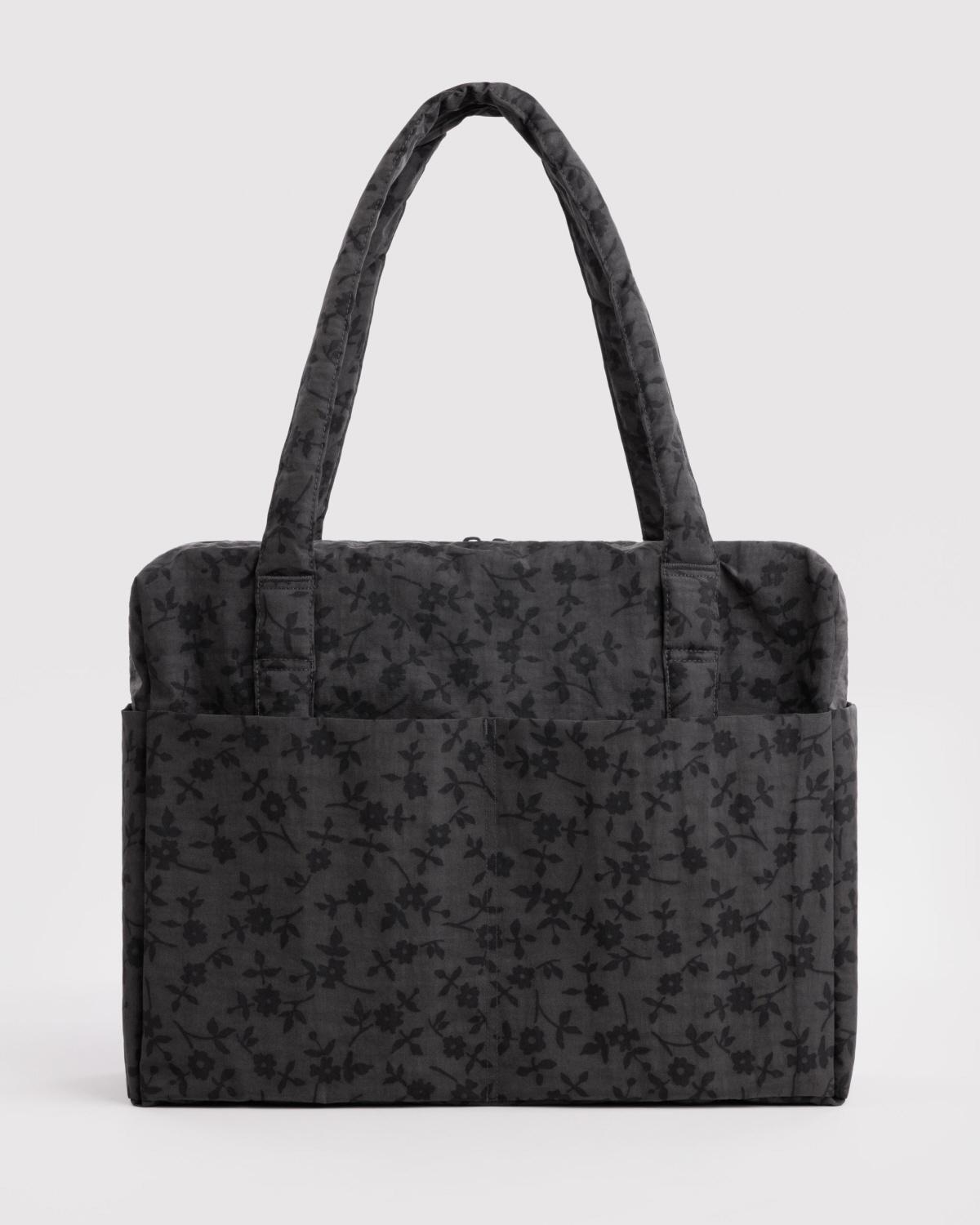 Baggu Cloud Carry-On Charcoal Ditsy Floral