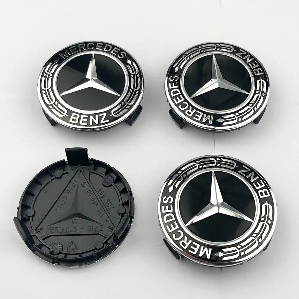 

Горячие предложения Колпачок ступицы колеса Mercedes Benz 75 мм новый черный Колпачок ступицы для Mercedes w204 w211 w205 W212 amg w203 w213 w124 w176 w177 аксессуар